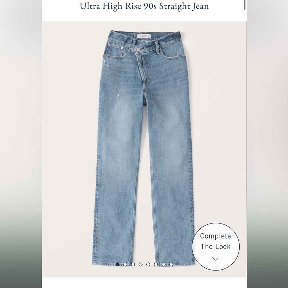 Abercrombie & Fitch Ultra High Rise 90s Straight Leg Jeans